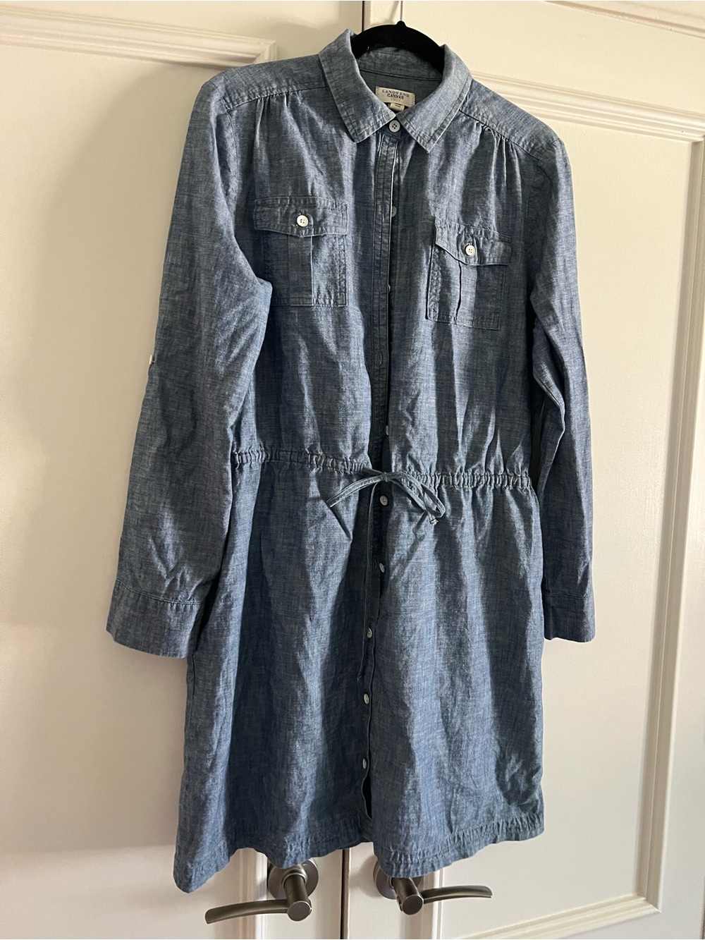 Lands' End Light Denim Chambray dress